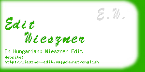 edit wieszner business card